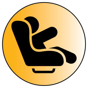 Child Car Seat Safety Check Webpage Icon