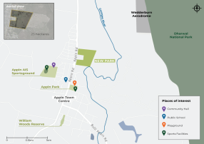 Appin park map location