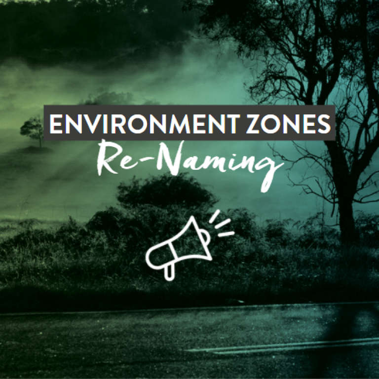 Environment Zones Re-Naming