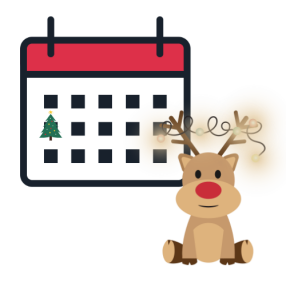 Calendar and reindeer